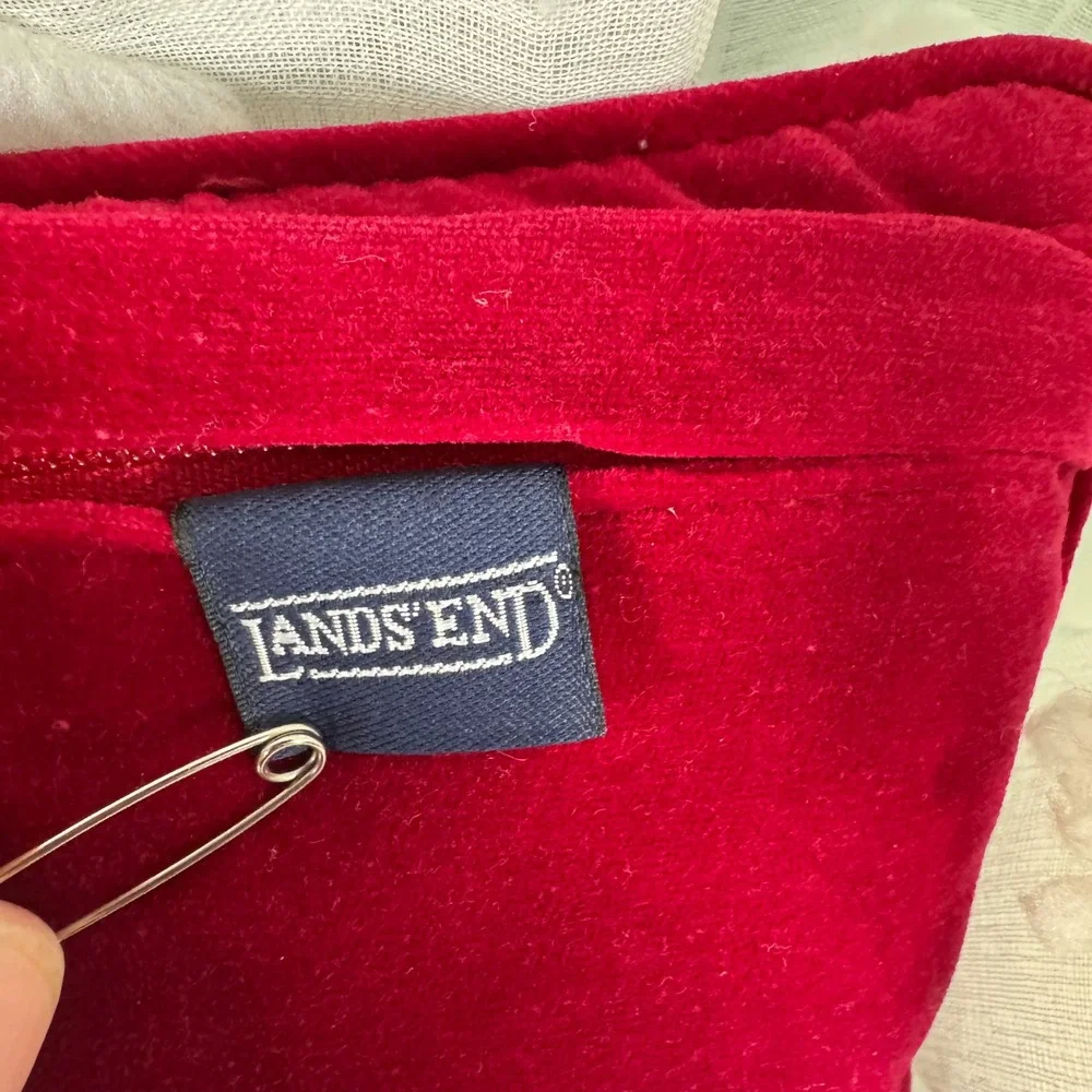 Vintage‎ Lands' End Needlepoint Throw Pillow Angel Cradling Dove Christmas 13